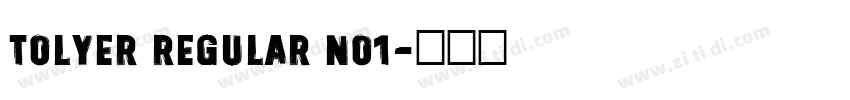 Tolyer Regular no1字体转换